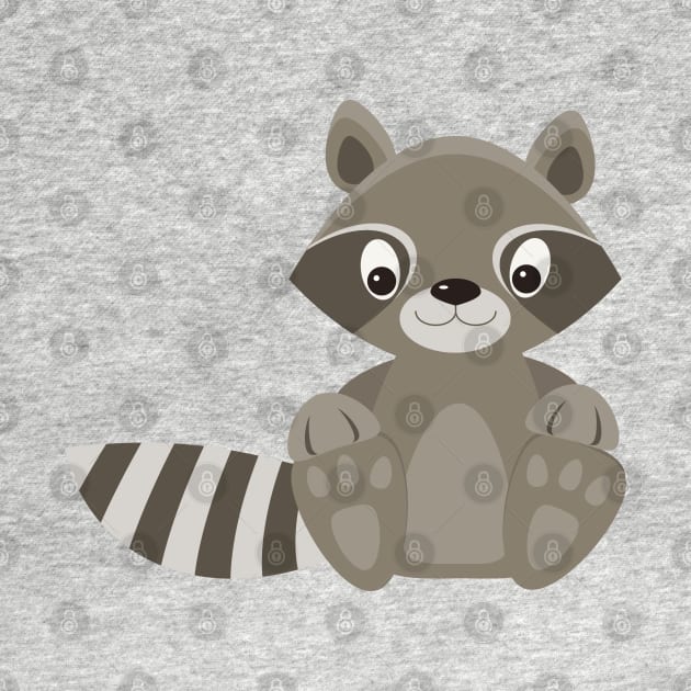 Raccoon cute baby animals by IDesign23